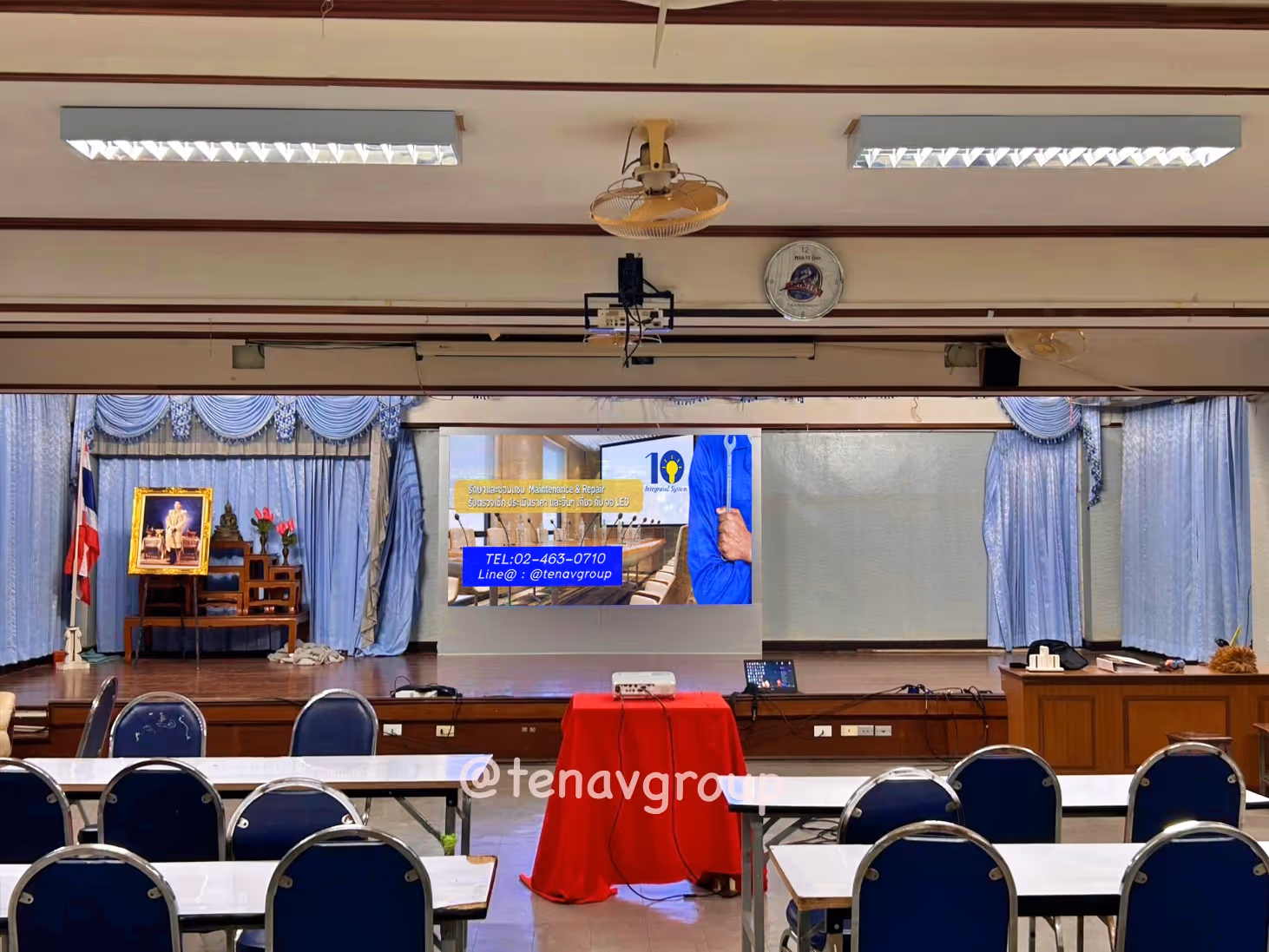 ผลงานTenav Group ติดตั้งระบบห้องประชุมและระบบเสียง-จอภาพ​